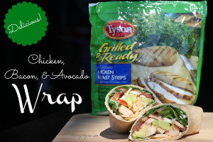Chicken, Bacon, Avocado Wraps with Tyson Grilled & Ready Chicken