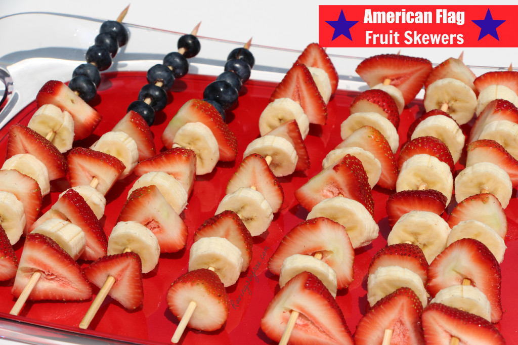 American Flag Fruit Skewers #MyMarianos #Cbias