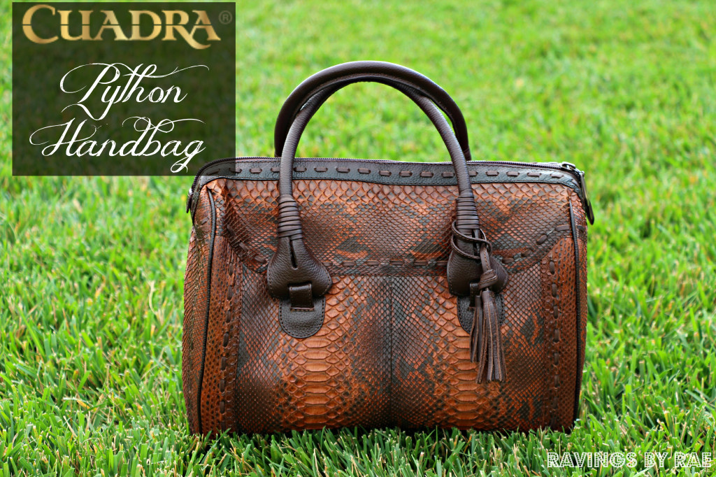 Genuine Python Handbag from CUADRA