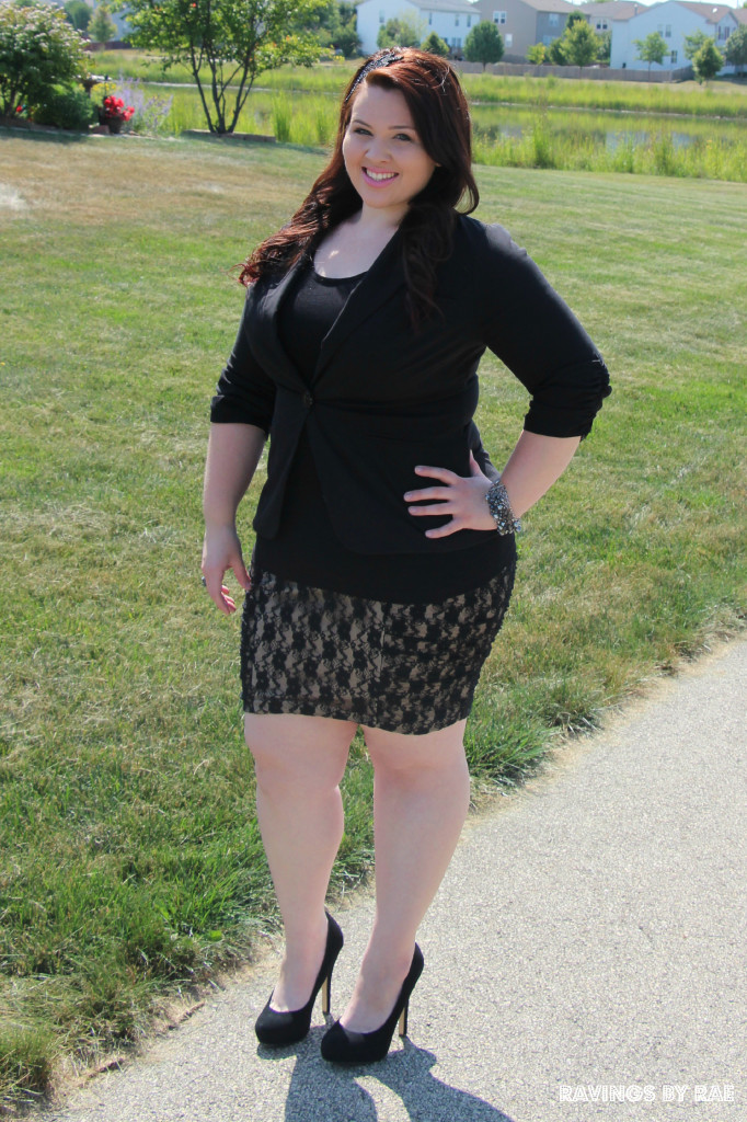 Plus Size Ootd Lace And Blazer Sarah Rae Vargas