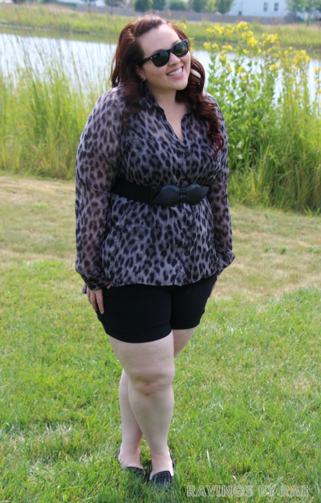 Plus Size OOTD Leopard and Shorts 4