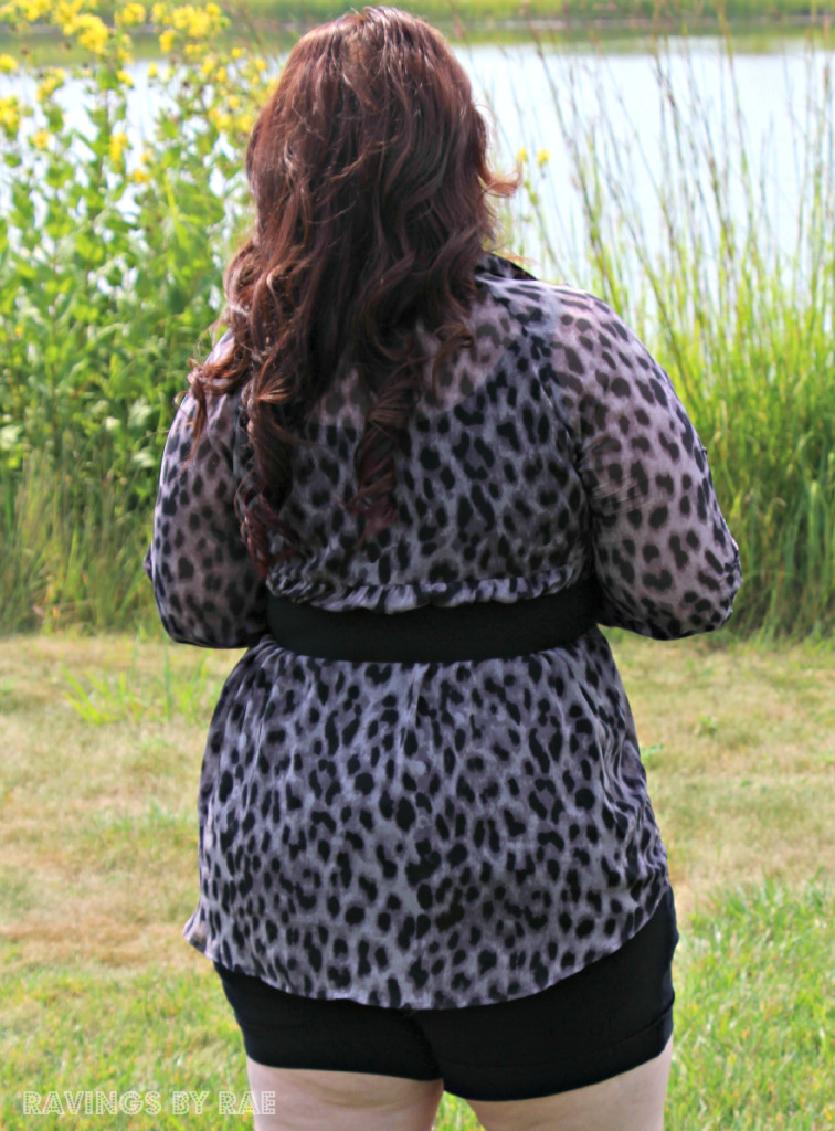 Plus size leopard on sale shorts