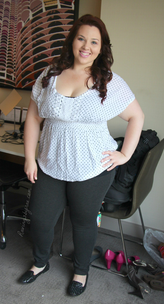 Plus Size OOTD: Polka Dot Blouse 