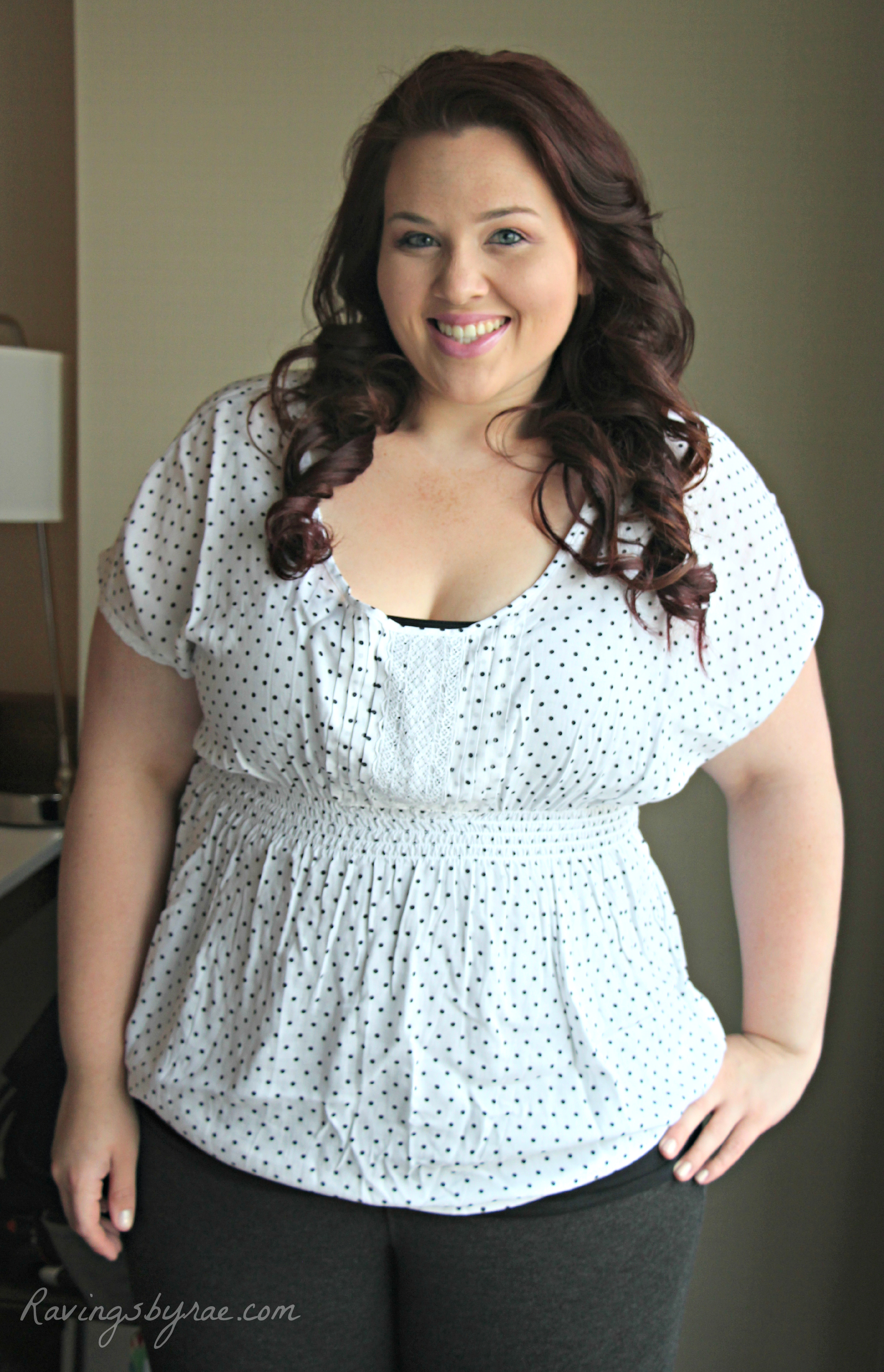 Plus Size Ootd Polka Dot Blouse And Loafers Sarah Rae Vargas