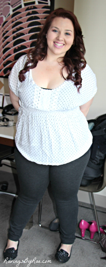 Plus Size OOTD Polka Dot Blouse & Loafers 4
