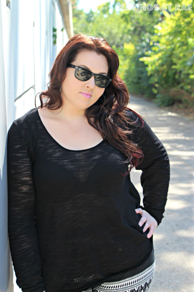 Plus Size OOTD: Aztec Pattern Mixing - Sarah Rae Vargas