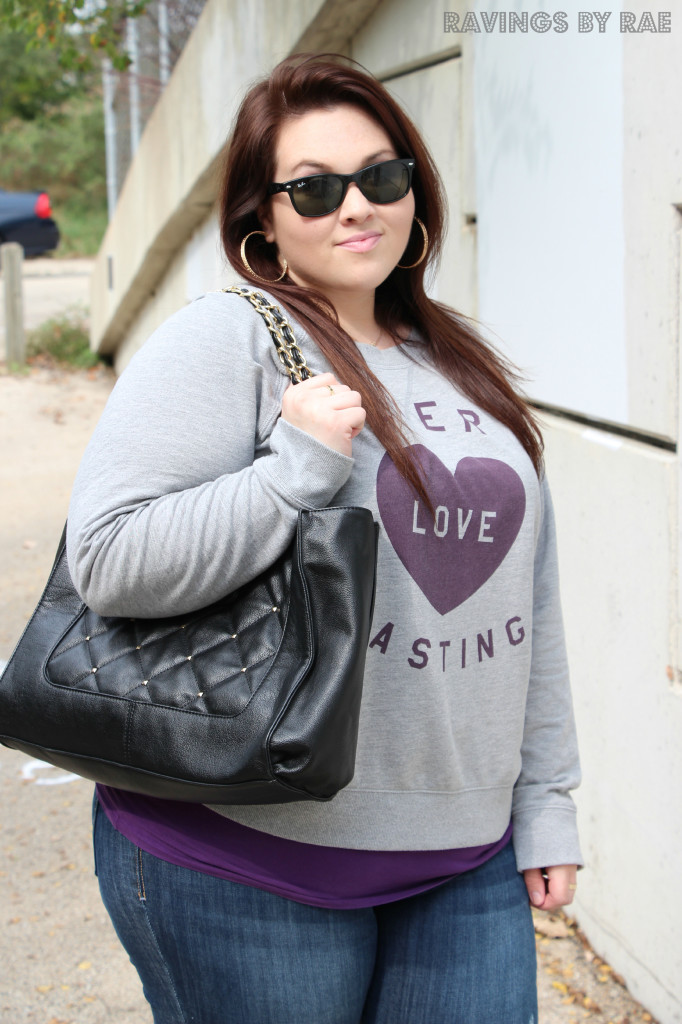 Plus Size OOTD: Comfy College Days - Ravings By Rae