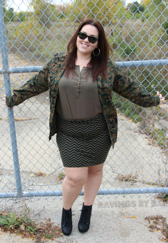 Plus Size OOTD Military Inspired 2