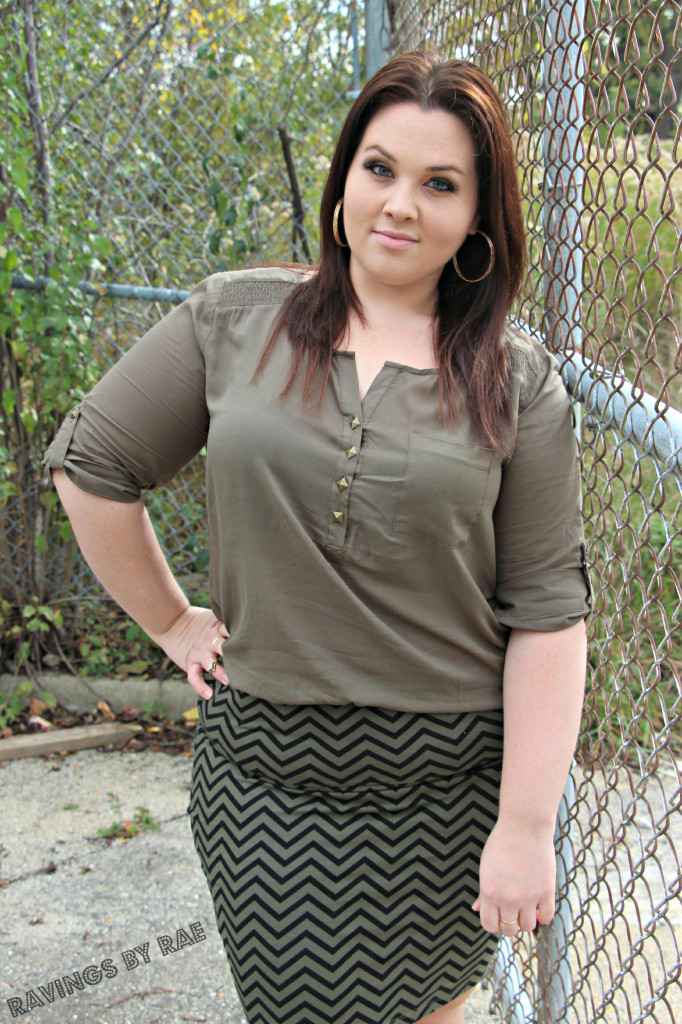 Plus Size OOTD Military Inspired