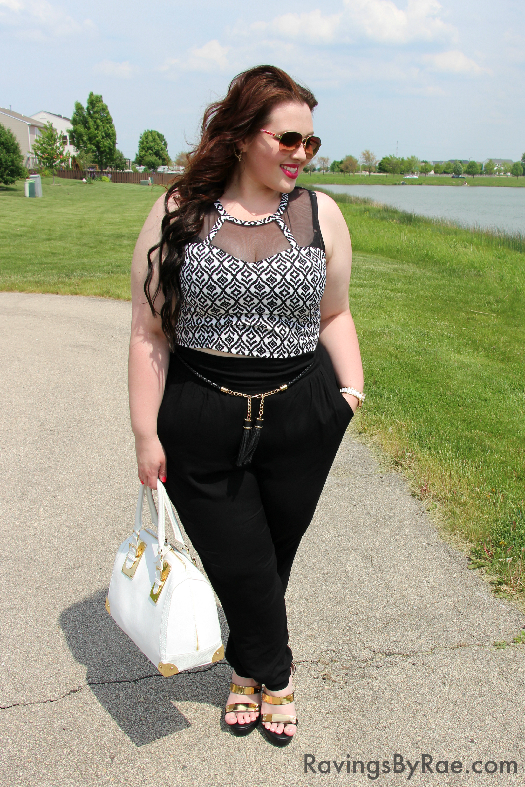 Crop tops hotsell plus size outfits