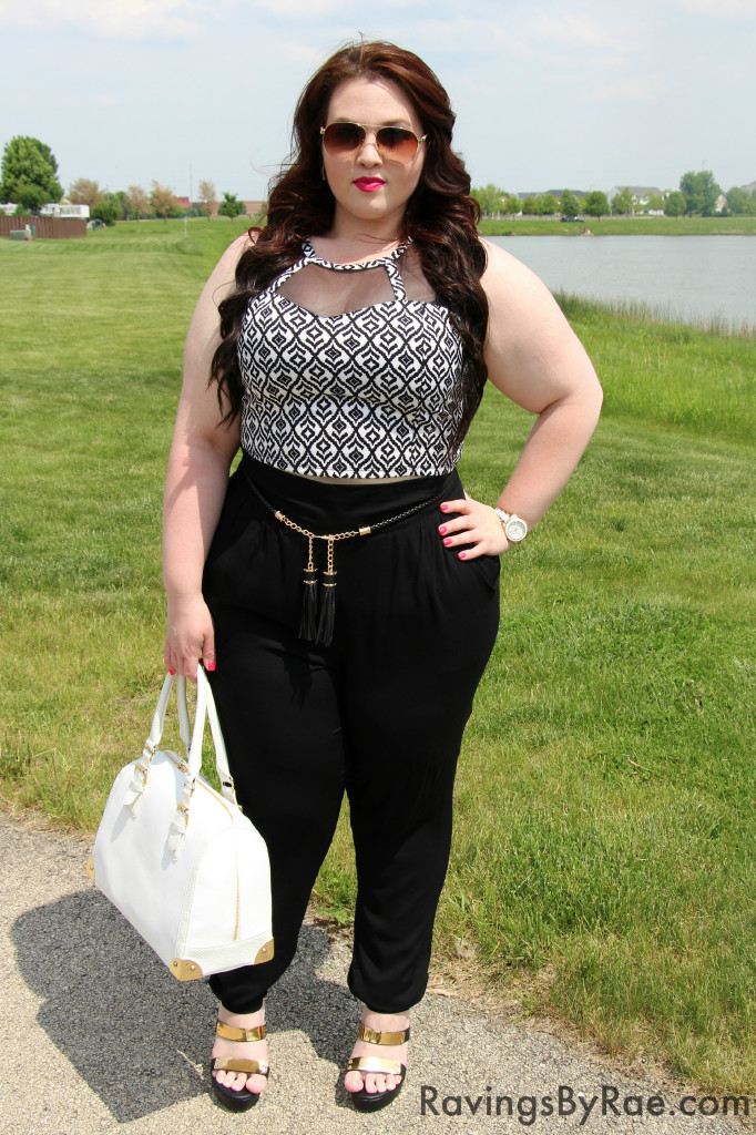 Plus Size OOTD Crop Top & Living Doll LA  4