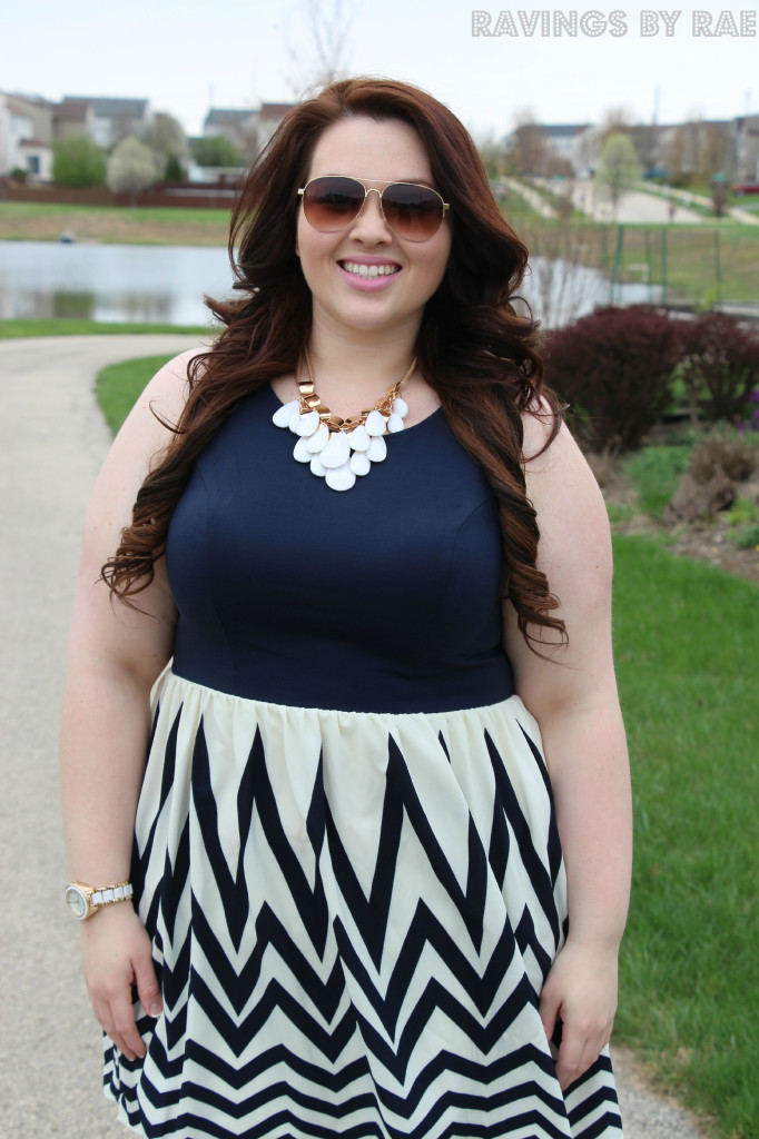 Plus Size OOTD Navy Graduation Dress