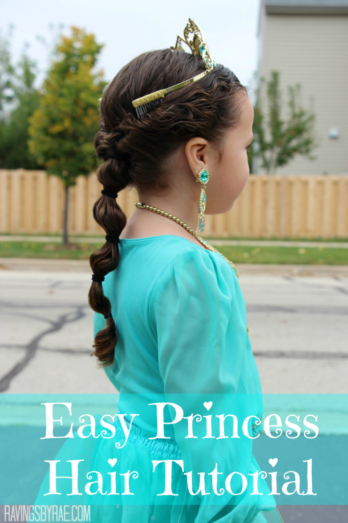 Easy Princess Bubble Braid Hair Tutorial