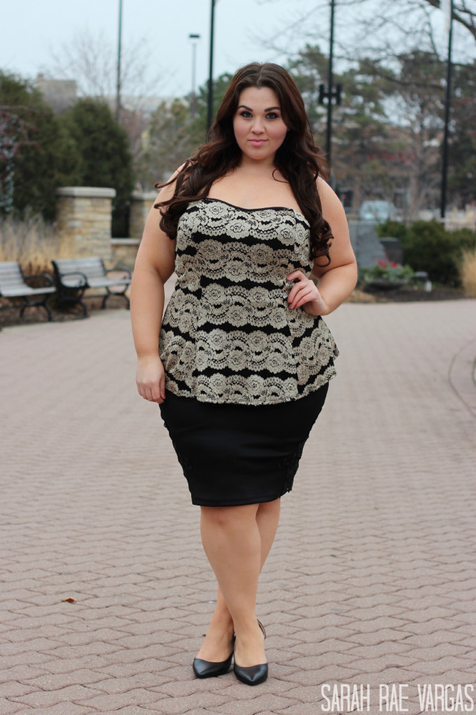 Plus Size OOTD: Lace and Blazer - Sarah Rae Vargas