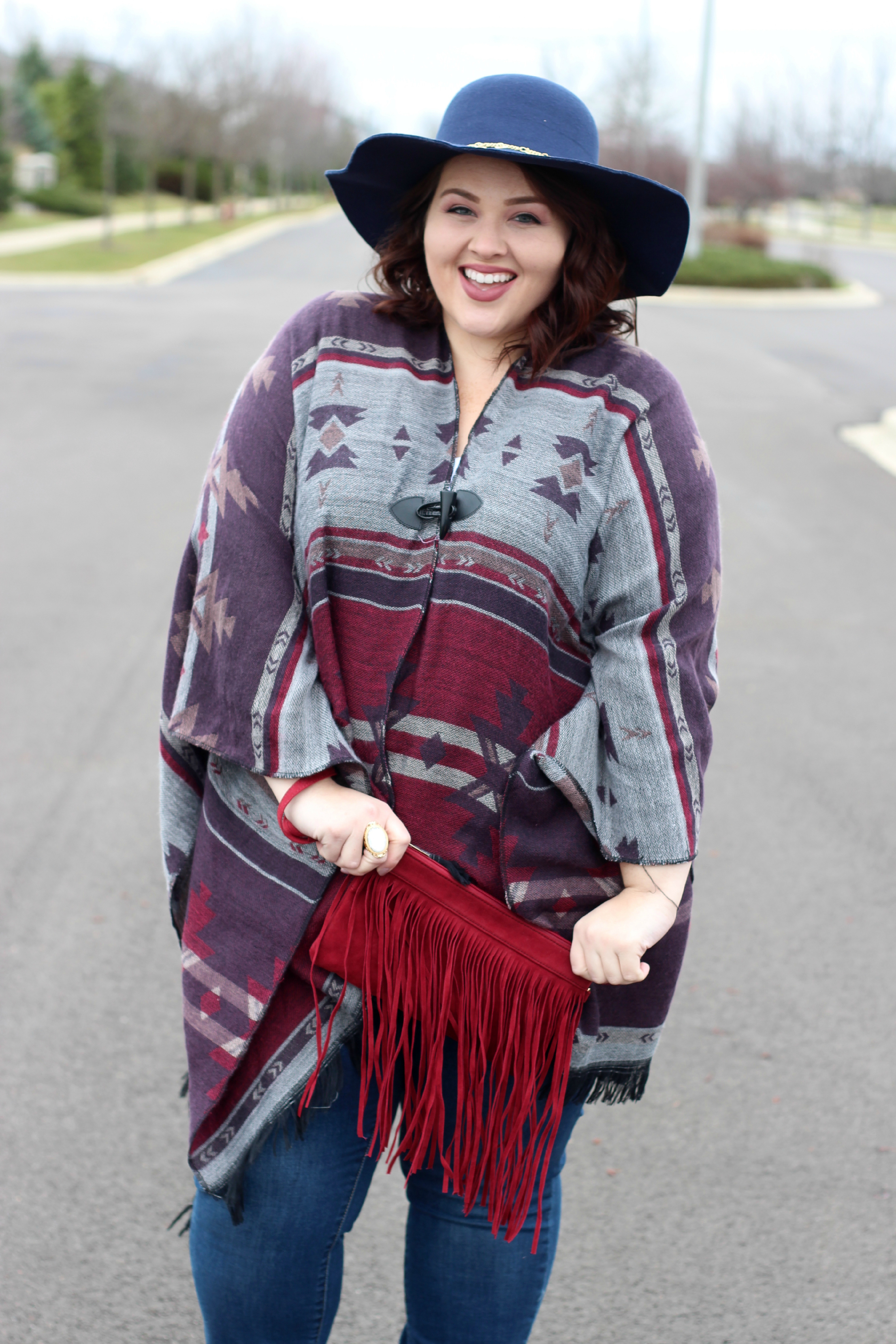 Styled by ReahRainy Day in LA / winter plus size fashion